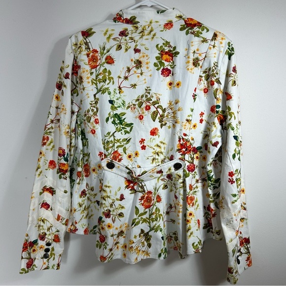 Disney Alice Through the Looking Glass Floral Pattern Button Jacket Size XL - Picture 2 of 15